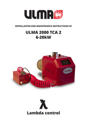 Ulma 2000 TCA 2 Installation And Maintenance Instructions Manual