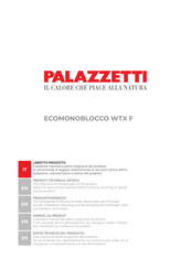 Palazzetti ECOMONOBLOCCO WTX F Series Product Technical Details