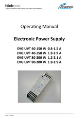 honle uv-technik EVG UVT 80-200 W 1.2-2.1 A Operating Manual