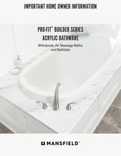 Mansfield PRO-FIT BUILDER 6060 DL Manual