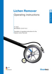 Cleantecs Lichen Remover Operating Instructions Manual