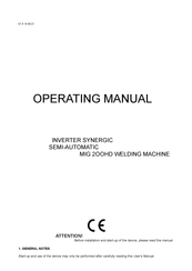 TECWELD MIG 200HD Operating Manual