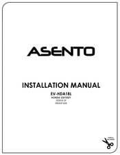 ASENTO EV-HDA18L Installation Manual