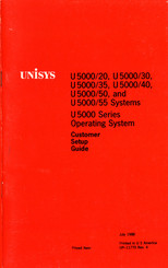 Unisys U5000/50 Operating Systems
