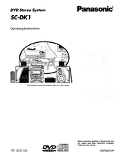 Panasonic SCDK1 - MINISYS 5-D DVD CHGR Operating Instructions Manual