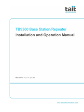 Tait TB9300 Installation And Operation Manual