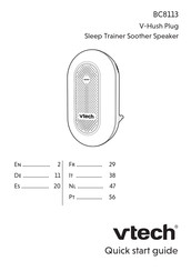 VTech V-Hush Plug Quick Start Manual