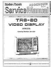 Radio Shack KTR123S Service Manual