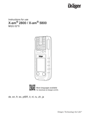 Dräger X-am 5800 Instructions For Use Manual