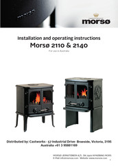 Morsø 2110 Installation And Operating Instructions Manual