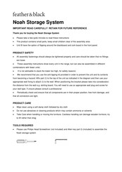 Feather&Black Noah Assembly Instructions