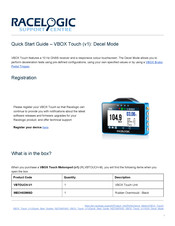 Racelogic VBTOUCH-V1 Quick Start Manual