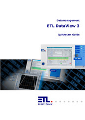 ETL DataView 3 Quick Start Manual