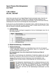 Sport-thieme 3831407 Assembly Instruction Manual