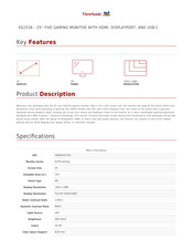 ViewSonic XG2536 Manual