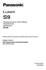 Panasonic Lumix S9 Owner's Manual