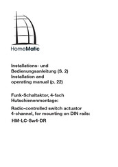 Homematic HM-LC-Sw4-DR Installation And Operating Manual