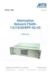 MTS Systems 30936 Manual
