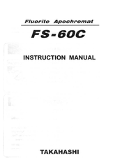 Takahashi FS-60C Instruction Manual