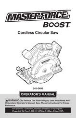 MasterForce Boost 241-0495 Operator's Manual