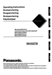 Panasonic NN-K257W Operating Instructions Manual