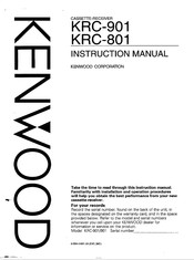 Kenwood KRC-801 Instruction Manual