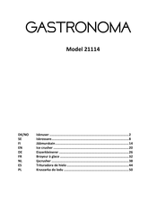 Gastronoma 21114 Manual