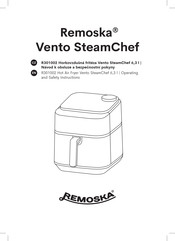 REMOSKA Vento SteamChef 6,3 l Operating And Safety Instructions Manual