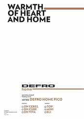 Defro HOME CERES Operating Manual