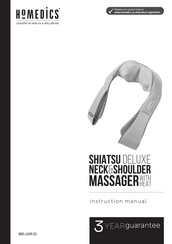 HoMedics SHIATSU DELUXE NMS-620H-EU Instruction Manual