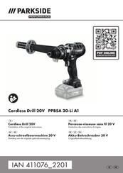 Parkside Performance 411076 2201 Translation Of The Original Instructions
