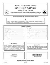 Blue Summit BG951UH Installation Instructions Manual