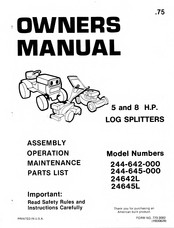MTD 244-642-000 Owner's Manual