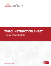 IKONIX TVB-2 Instruction Sheet