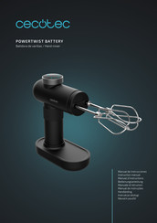 cecotec PowerTwist Battery Instruction Manual