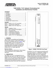 ADTRAN T200 SHDSL T1/E1 Installation And Maintenance Practice