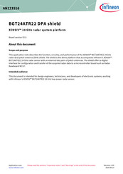 Infineon XENSIV BGT24ATR22 YPA shield Manual