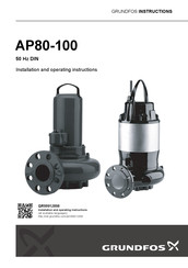 Grundfos AP80 Vortex Installation And Operating Instructions Manual
