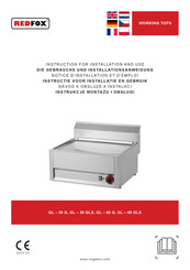 Redfox GL 30 G Instructions For Installation And Use Manual