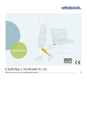 Otto Bock C-Soft Plus 1.10 4X440-V1.10 Instructions For Use Manual