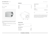 Fisher & Paykel HBD600I Quick Reference Manual