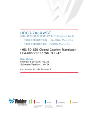 Wohler HDCC-708XWST User Manual
