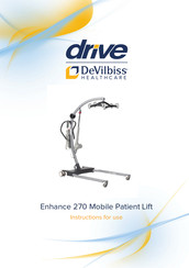 DeVilbiss drive Enhance 270 Instructions For Use Manual