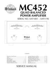 McIntosh AAT1001 Service Manual