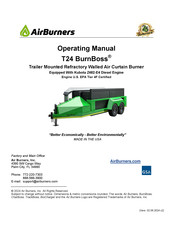 Air Burners BurnBoss T24 Operating Manual