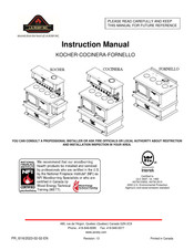 J. A. Roby COCINERA Instruction Manual