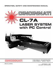 Cincinnati CL-7A Operation, Safety And Maintenance Manual