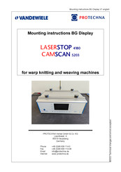 Vandewiele PROTECHNA LASERSTOP 4180 STANDARD Mounting Instructions