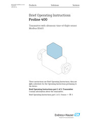 Endress+Hauser Proline 400 Brief Operating Instructions