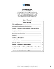 Wohler VMDA-SUM8 User Manual